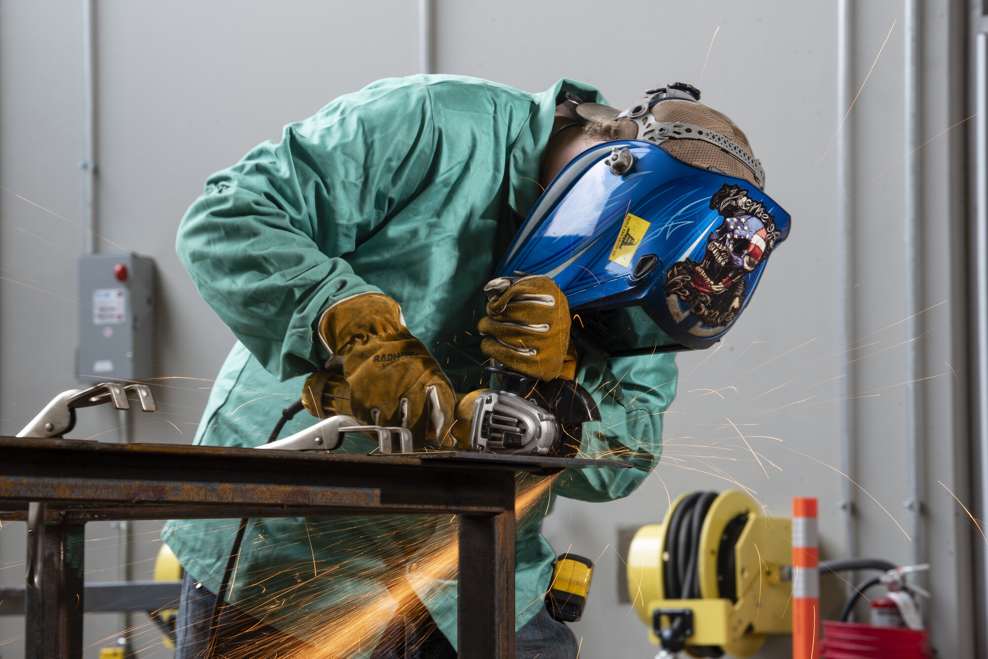 Collin College welding student at the Technical Campus