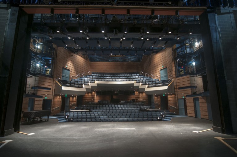 Interior shot of the John Anthony Theater on the Plano Campus