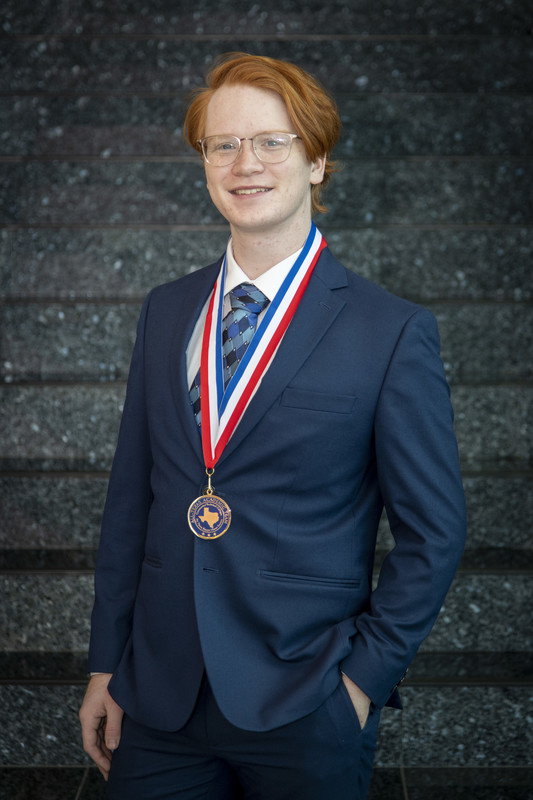 Collin College Student and 2021 Coca-Cola Academic Team Scholar, Garrett Norwine