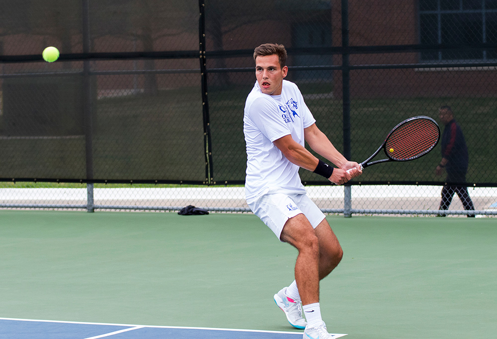 Collin College sophomore tennis player Rafal Bednarczuk