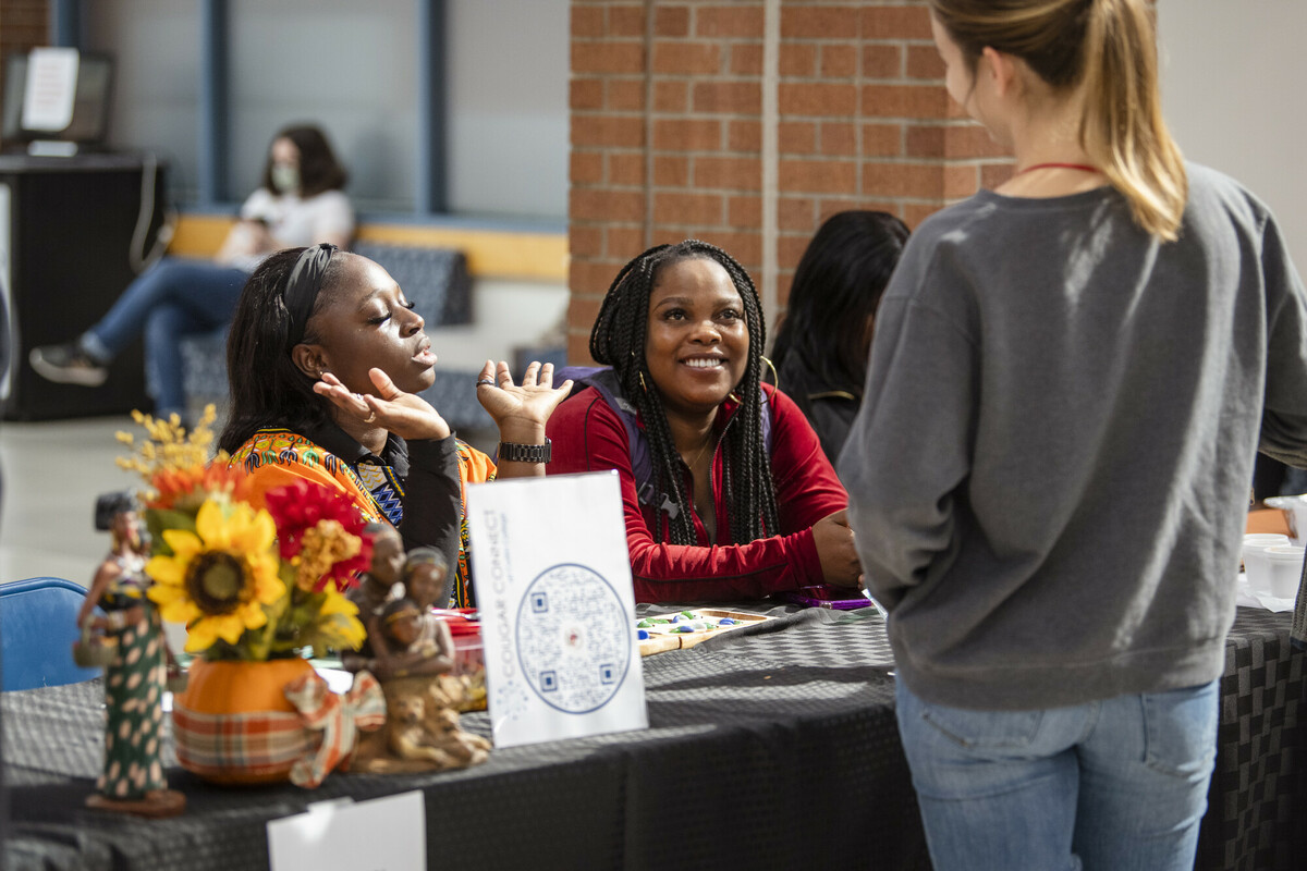 African students at the Collin College Multicultural Festival